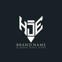 hje brief logo. hje creatief monogram initialen brief logo concept. hje uniek modern vlak abstract vector brief logo ontwerp.