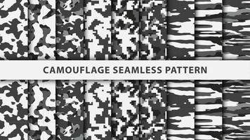 leger en leger camouflage naadloos patroon vector