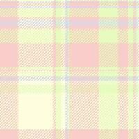 patroon vector controleren van kleding stof Schotse ruit structuur met een naadloos plaid textiel achtergrond.