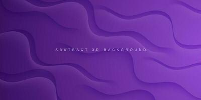 realistisch abstract donker Purper achtergrond met 3d golvend reliëf ontwerp. eps10 vector