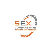 seks brief logo vector ontwerp, seks gemakkelijk en modern logo. seks luxueus alfabet ontwerp