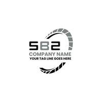 sbz brief logo vector ontwerp, sbz gemakkelijk en modern logo. sbz luxueus alfabet ontwerp