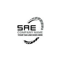 sae brief logo vector ontwerp, sae gemakkelijk en modern logo. sae luxueus alfabet ontwerp