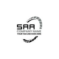 saa brief logo vector ontwerp, saa gemakkelijk en modern logo. saa luxueus alfabet ontwerp