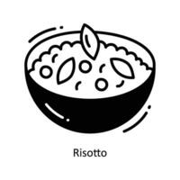 risotto tekening icoon ontwerp illustratie. voedsel en drankjes symbool Aan wit achtergrond eps 10 het dossier vector