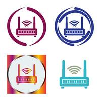 Wifi router vector icoon