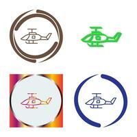 leger helikopter vector icoon