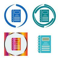 notebook vector pictogram