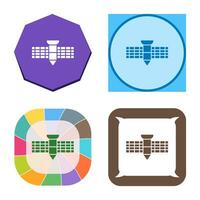 satelliet vector pictogram