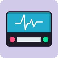 elektrocardiogram vector icoon