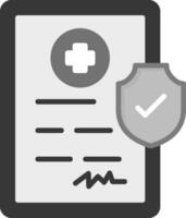 Gezondheid verzekering vector icoon