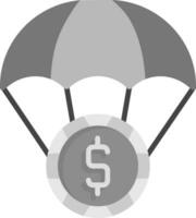 parachute vector pictogram