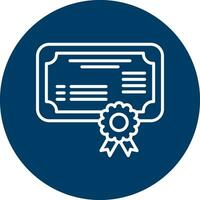 certificaat vector pictogram