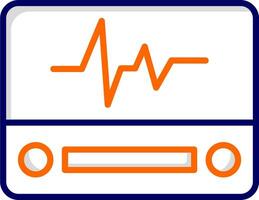 elektrocardiogram vector icoon