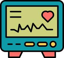 elektrocardiogram vector icoon