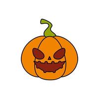 Halloween pompoen traditionele geïsoleerde pictogram vector