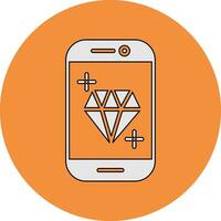 diamant vector pictogram