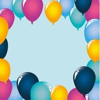 partij en viering ballonnen vector ontwerp