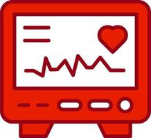 elektrocardiogram vector icoon