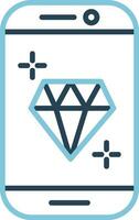 diamant vector pictogram