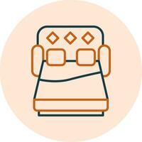 sofa bed vector icoon