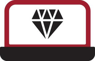 diamant vector pictogram