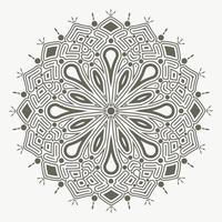 mandala platte achtergrond ontwerpsjabloon vector