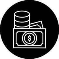 contant geld vector pictogram