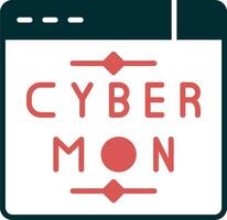 cyber maandag vector icoon