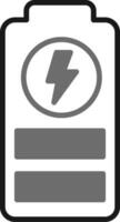 pictogram batterij opladen vector