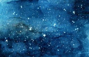 handgeschilderde aquarel illustratie van de nachtelijke hemel. vector