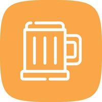 pint van bier creatief icoon ontwerp vector