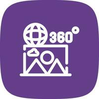 360 beeld creatief icoon ontwerp vector