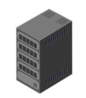 enkele server netwerktechnologie van verbindingsdatacenter vector