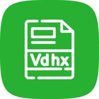 vdhx creatief icoon ontwerp vector