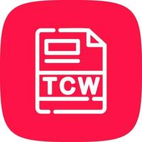 tcw creatief icoon ontwerp vector