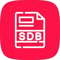 sdb creatief icoon ontwerp vector