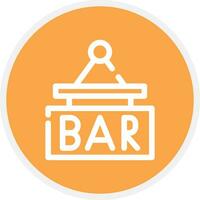 bar teken bord creatief icoon ontwerp vector