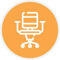 kantoor stoel creatief icoon ontwerp vector
