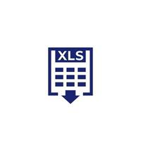 xls download documentpictogram, vector