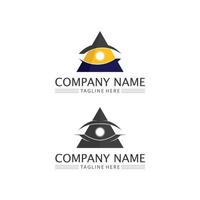 oogpictogram en visie ontwerp logo symbool vector en spiritualiteit
