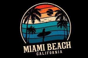 Miami Beach Californië illustratie ontwerp vector