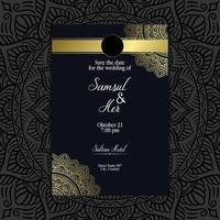 luxe mandala patroon achtergrond met gouden arabesque vector