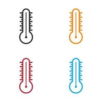 thermometer pictogram logo ontwerpsjabloon vector