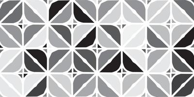 geometrisch patroon bloemdessin elegante grijze achtergrond vector