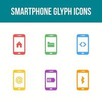 smartphone en mobiele apps vector icon set