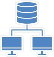 databank netwerk vector icoon