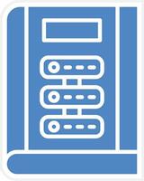 bibliotheek databank vector icoon