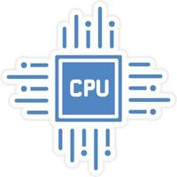CPU bewerker vector icoon