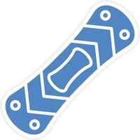 snowboard vector icoon